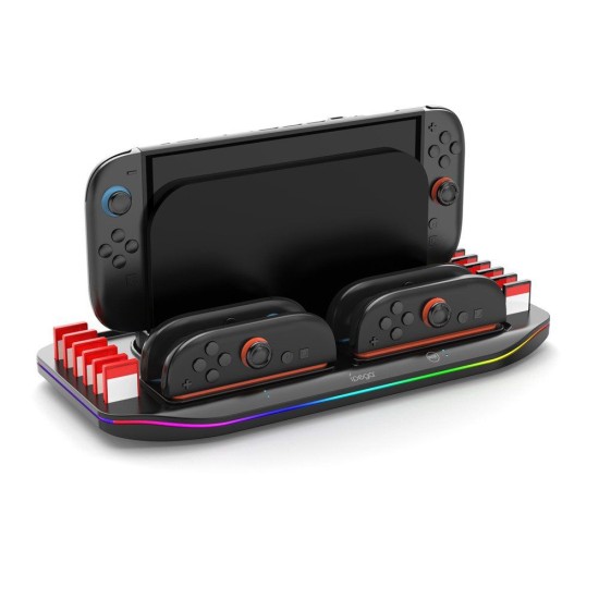 Stand Multifuncțional iPega SW2210 cu Încărcare și RGB pentru Nintendo Switch 2, Negru Stand Multifuncțional iPega SW2210 cu Încărcare și RGB pentru Nintendo Switch 2, Negru (Bakr, PG-SW2210) by www.silkase.ro