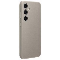 Husa Originala Samsung Vegan Leather Cover pentru Galaxy S24+, Gri (Taupe)
