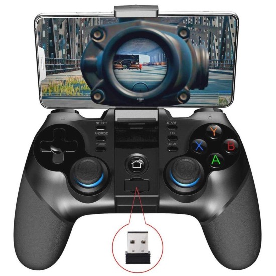 Gamepad Wireless iPega 9156, Bluetooth 2.4GHz, Compatibil Fortnite, Android, iOS, PS3, PC, Android TV, N-Switch Gamepad Wireless iPega 9156, Bluetooth 2.4GHz, Compatibil Fortnite, Android, iOS, PS3, PC, Android TV, N-Switch (Cabluri Telefon, PG-9156) by www.silkase.ro