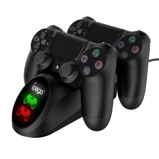 Stație de Încărcare Dublă iPega 9180 pentru Gamepad PS4 Stație de Încărcare Dublă iPega 9180 pentru Gamepad PS4 (Bakr, PG-9180) by www.silkase.ro
