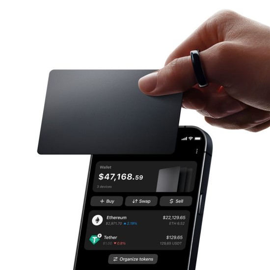 Portofel Crypto Tangem Wallet - Set 3 Carduri, Ediție Stealth Portofel Crypto Tangem Wallet - Set 3 Carduri, Ediție Stealth (Crypto Wallet, TG-STEALTH) by www.silkase.ro