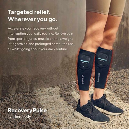 Manseta de compresie si vibratii pentru gamba Therabody RecoveryPulse - Marimea XS (Diverse accesorii, TB02784-01) by www.silkase.ro