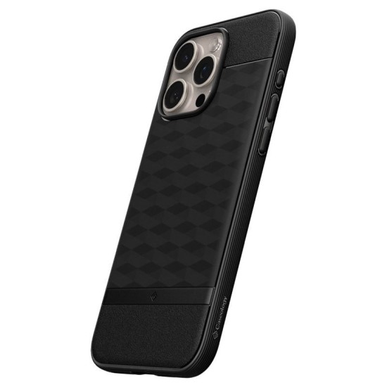 Husa Caseology Parallax MagSafe compatibila cu iPhone 15 Pro Max Matte Black (CASEOLOGY, iPhone 15 Pro Max) by www.silkase.ro Husa Caseology Parallax MagSafe compatibila cu iPhone 15 Pro Max Matte Black (iPhone 15 Pro Max, ACS06614) by www.silkase.ro
