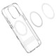 Husa telefon, Spigen, TPU, KickStand, Compatibila MagSafe, Transparent-Alb, pentru iPhone 15 Pro (iPhone 15 Pro, ACS06757) by www.silkase.ro