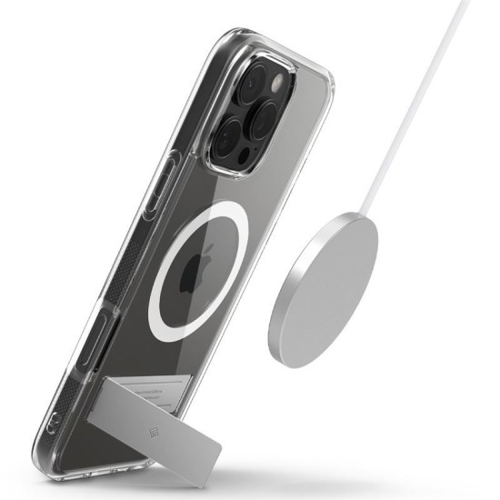 Husa Caseology Capella MagSafe Kickstand compatibila cu iPhone 16 Pro Max White (iPhone 16 Pro Max, ACS08054) by www.silkase.ro
