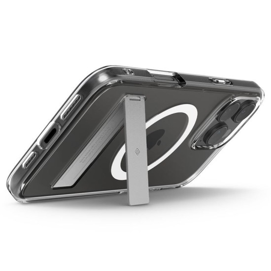 Husa Caseology Capella MagSafe Kickstand compatibila cu iPhone 16 Pro Max White (iPhone 16 Pro Max, ACS08054) by www.silkase.ro