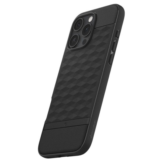 Husa Spigen Caseology Parallax Mag pentru iPhone 16 Pro, negru (iPhone 15 Pro, ACS08169) by www.silkase.ro