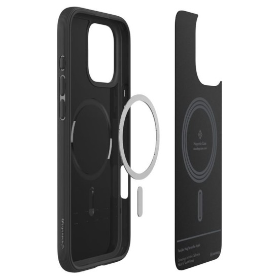Husa Spigen Caseology Parallax Mag pentru iPhone 16 Pro, negru (iPhone 15 Pro, ACS08169) by www.silkase.ro