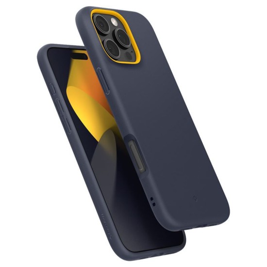 Husa Spigen Caseology Nano Pop Mag pentru iPhone 16 Pro, albastru marin si galben (iPhone 15 Pro, ACS08172) by www.silkase.ro