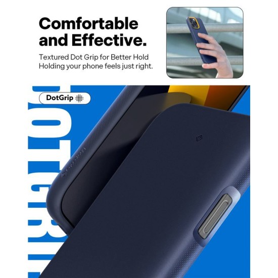 Husa Spigen Caseology Nano Pop Mag pentru iPhone 16 Pro, albastru marin si galben (iPhone 15 Pro, ACS08172) by www.silkase.ro