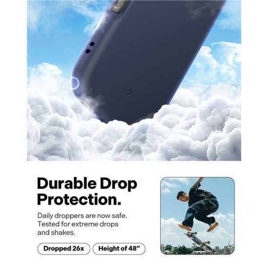 Husa Spigen Caseology Nano Pop Mag pentru iPhone 16 Pro, albastru marin si galben (iPhone 15 Pro, ACS08172) by www.silkase.ro