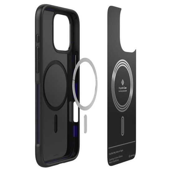 Husa Caseology Dual Grip MagSafe compatibila cu iPhone 16 Pro Blue (Spigen, iPhone 15 Pro) by www.silkase.ro Husa Caseology Dual Grip MagSafe compatibila cu iPhone 16 Pro Blue (iPhone 15 Pro, ACS08180) by www.silkase.ro