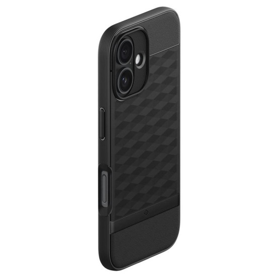 Husa Spigen Caseology Parallax MagSafe pentru Apple iPhone 16, negru mat (iPhone 16, ACS08232) by www.silkase.ro