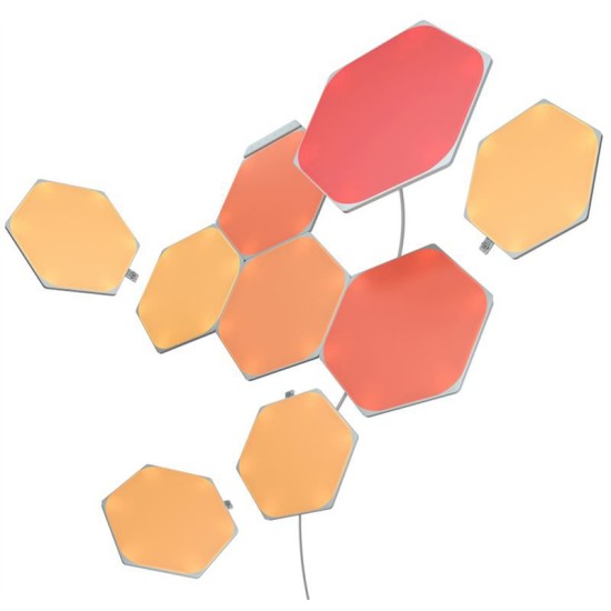 Kit de pornire 9 panouri hexagonale Nanoleaf Shapes (Diverse accesorii, NL42-0002HX-9PK) by www.silkase.ro