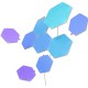 Kit de pornire 9 panouri hexagonale Nanoleaf Shapes (Diverse accesorii, NL42-0002HX-9PK) by www.silkase.ro
