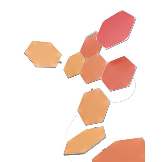 Kit de pornire 9 panouri hexagonale Nanoleaf Shapes (Diverse accesorii, NL42-0002HX-9PK) by www.silkase.ro