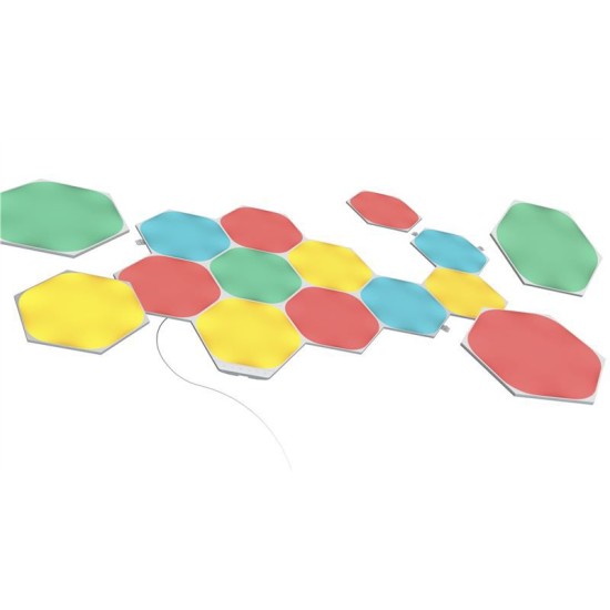 Kit de pornire 15 panouri hexagonale Nanoleaf Shapes (Diverse accesorii, NL42-6002HX-15PK) by www.silkase.ro