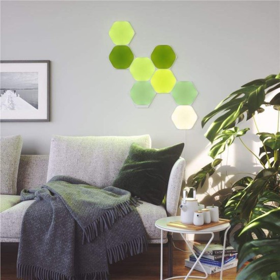 Kit de pornire 15 panouri hexagonale Nanoleaf Shapes (Diverse accesorii, NL42-6002HX-15PK) by www.silkase.ro