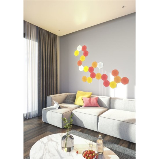 Kit de pornire 15 panouri hexagonale Nanoleaf Shapes (Diverse accesorii, NL42-6002HX-15PK) by www.silkase.ro