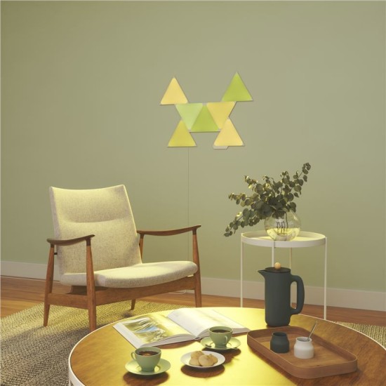 Pachet de expansiune 3 panouri triunghiulare Nanoleaf Shapes (Diverse accesorii, NL47-0001TW-3PK) by www.silkase.ro