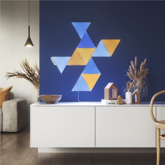 Pachet de expansiune 3 panouri triunghiulare Nanoleaf Shapes (Diverse accesorii, NL47-0001TW-3PK) by www.silkase.ro