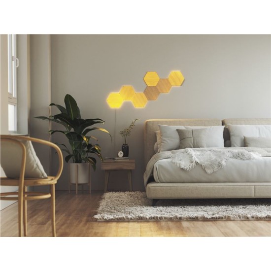 Kit de pornire 7 panouri luminoase Nanoleaf Elements Hexagons (Nanoleaf, Ingredi) by www.silkase.ro Kit de pornire 7 panouri luminoase Nanoleaf Elements Hexagons (Diverse accesorii, NL52-K-7002HB-7PK) by www.silkase.ro
