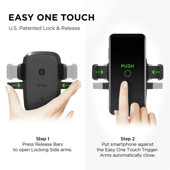 Suport magnetic iOttie iTap Qi Wireless Fast Charging Negru (iOttie, Suport auto) by www.silkase.ro Suport magnetic iOttie iTap Qi Wireless Fast Charging Negru (Suport auto, HLCRIO134) by www.silkase.ro