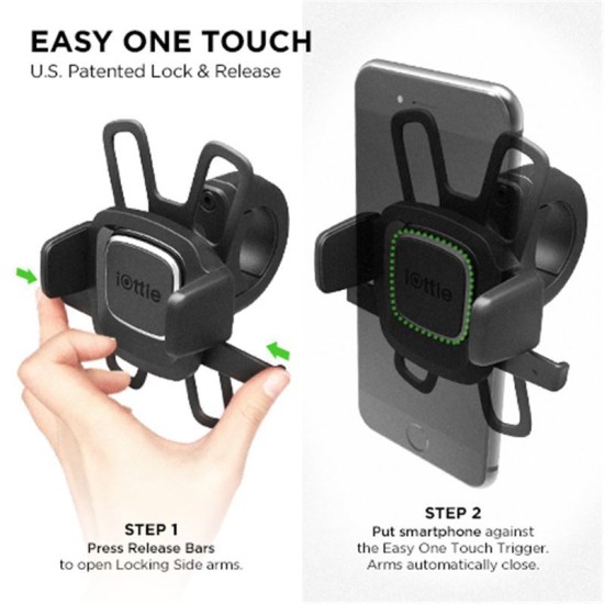 Suport telefon pentru biciclete, iOttie Easy One Touch 4, Negru (Suport bicicleta, HLBKIO105) by www.silkase.ro