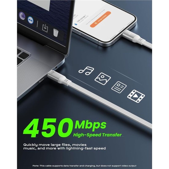 Set 2 Cabluri USB-C iOttie Retractabile, 100W Power Delivery, Alb (Cabluri Telefon, IOTACC610) by www.silkase.ro