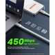 Set 2 Cabluri USB-C iOttie Retractabile, 100W Power Delivery, Alb (Cabluri Telefon, IOTACC610) by www.silkase.ro