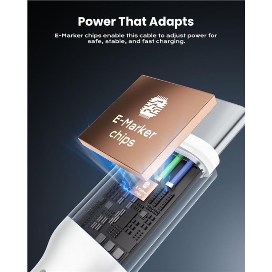 Set 2 Cabluri USB-C iOttie Retractabile, 100W Power Delivery, Alb (Cabluri Telefon, IOTACC610) by www.silkase.ro