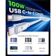 Set 2 Cabluri USB-C iOttie Retractabile, 100W Power Delivery, Alb (Cabluri Telefon, IOTACC610) by www.silkase.ro