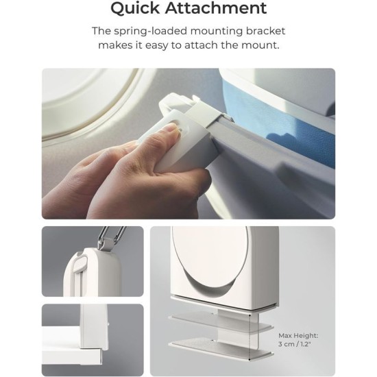 Suport de călătorie iOttie Treker MagSafe, White Suport de călătorie iOttie Treker MagSafe, White (Suporturi Auto și Birou, TRKNCG112) by www.silkase.ro