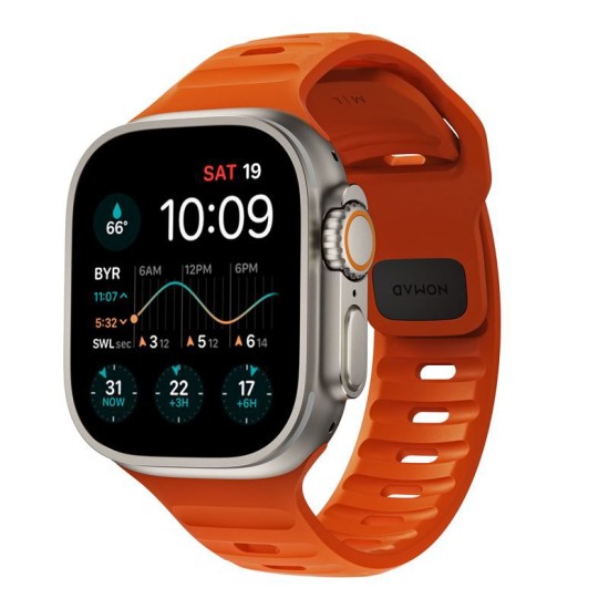 Curea rezistenta la apa NOMAD Sport Strap compatibila cu Apple Watch 4/5/6/7/8/SE/Ultra 42/44/45/49mm, M/L, Portocaliu (Nomad, Ingredi) by www.silkase.ro Curea rezistenta la apa NOMAD Sport Strap compatibila cu Apple Watch 4/5/6/7/8/SE/Ultra 42/44/45/49mm, M/L, Portocaliu (Ingredi, NM00736685) by www.silkase.ro