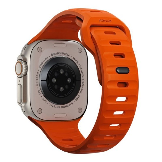 Curea rezistenta la apa NOMAD Sport Strap compatibila cu Apple Watch 4/5/6/7/8/SE/Ultra 42/44/45/49mm, M/L, Portocaliu (Nomad, Ingredi) by www.silkase.ro Curea rezistenta la apa NOMAD Sport Strap compatibila cu Apple Watch 4/5/6/7/8/SE/Ultra 42/44/45/49mm, M/L, Portocaliu (Ingredi, NM00736685) by www.silkase.ro