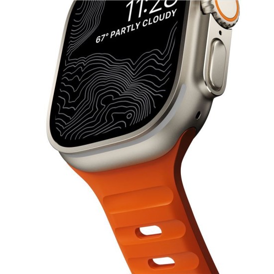 Curea rezistenta la apa NOMAD Sport Strap compatibila cu Apple Watch 4/5/6/7/8/SE/Ultra 42/44/45/49mm, M/L, Portocaliu (Nomad, Ingredi) by www.silkase.ro Curea rezistenta la apa NOMAD Sport Strap compatibila cu Apple Watch 4/5/6/7/8/SE/Ultra 42/44/45/49mm, M/L, Portocaliu (Ingredi, NM00736685) by www.silkase.ro