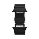 Curea Nomad Stratos Band pentru Apple Watch 45/46/49mm, Titan Negru și FKM, Icy Blue Glow (Ingredi, NM009896858) by www.silkase.ro