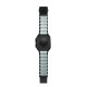 Curea Nomad Stratos Band pentru Apple Watch 45/46/49mm, Titan Negru și FKM, Icy Blue Glow (Ingredi, NM009896858) by www.silkase.ro