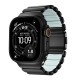 Curea Nomad Stratos Band pentru Apple Watch 45/46/49mm, Titan Negru și FKM, Icy Blue Glow (Ingredi, NM009896858) by www.silkase.ro