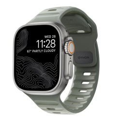 Curea rezistenta la apa NOMAD Sport Strap compatibila cu Apple Watch 4/5/6/7/8/9/SE/Ultra1/2 42/44/45/49mm, M/L, Coastal Rock