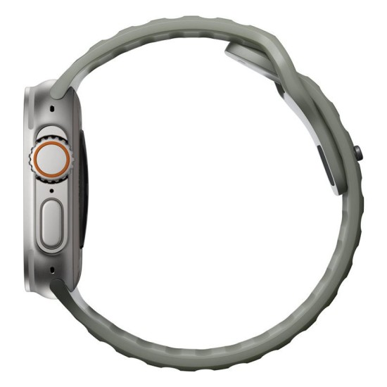 Curea rezistenta la apa NOMAD Sport Strap compatibila cu Apple Watch 4/5/6/7/8/9/SE/Ultra1/2 42/44/45/49mm, M/L, Coastal Rock (Ingredi, NM01112785) by www.silkase.ro