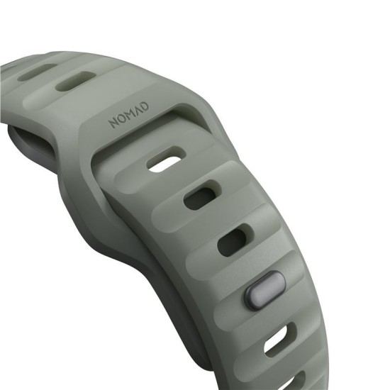 Curea rezistenta la apa NOMAD Sport Strap compatibila cu Apple Watch 4/5/6/7/8/9/SE/Ultra1/2 42/44/45/49mm, M/L, Coastal Rock (Ingredi, NM01112785) by www.silkase.ro