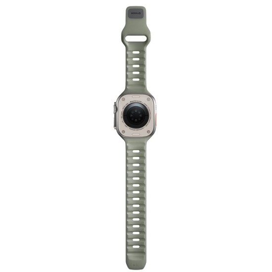 Curea rezistenta la apa NOMAD Sport Strap compatibila cu Apple Watch 4/5/6/7/8/9/SE/Ultra1/2 42/44/45/49mm, M/L, Coastal Rock (Ingredi, NM01112785) by www.silkase.ro