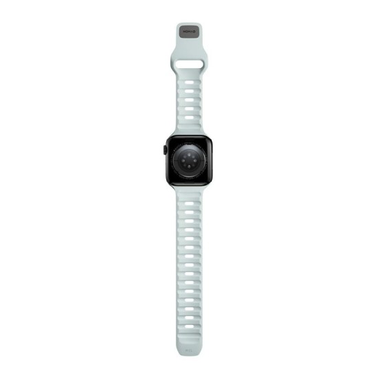 Curea rezistenta la apa NOMAD Sport Strap compatibila cu Apple Watch 4/5/6/7/8/9/SE 38/40/41mm Ice Blue Glow (Nomad, Ingredi) by www.silkase.ro Curea rezistenta la apa NOMAD Sport Strap compatibila cu Apple Watch 4/5/6/7/8/9/SE 38/40/41mm Ice Blue Glow (Ingredi, NM01122685) by www.silkase.ro