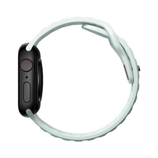 Curea rezistenta la apa NOMAD Sport Strap compatibila cu Apple Watch 4/5/6/7/8/9/SE 38/40/41mm Ice Blue Glow (Nomad, Ingredi) by www.silkase.ro Curea rezistenta la apa NOMAD Sport Strap compatibila cu Apple Watch 4/5/6/7/8/9/SE 38/40/41mm Ice Blue Glow (Ingredi, NM01122685) by www.silkase.ro