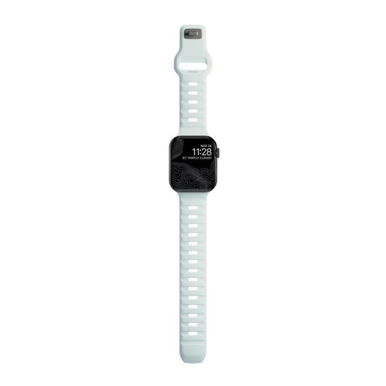 Curea rezistenta la apa NOMAD Sport Strap compatibila cu Apple Watch 4/5/6/7/8/9/SE 38/40/41mm Ice Blue Glow (Nomad, Ingredi) by www.silkase.ro Curea rezistenta la apa NOMAD Sport Strap compatibila cu Apple Watch 4/5/6/7/8/9/SE 38/40/41mm Ice Blue Glow (Ingredi, NM01122685) by www.silkase.ro