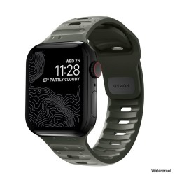 Curea rezistenta la apa NOMAD Sport Strap compatibila cu Apple Watch 4/5/6/7/8/SE/Ultra 42/44/45/49mm, M/L, Verde Curea rezistenta la apa NOMAD Sport Strap compatibila cu Apple Watch 4/5/6/7/8/SE/Ultra 42/44/45/49mm, M/L, Verde