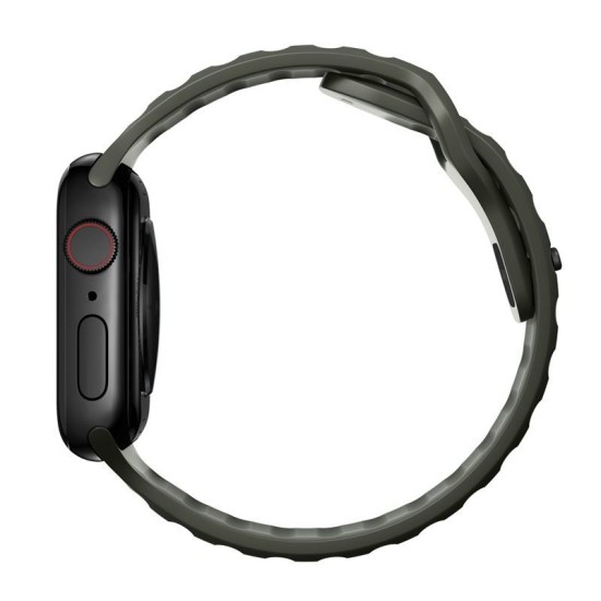 Curea rezistenta la apa NOMAD Sport Strap compatibila cu Apple Watch 4/5/6/7/8/SE/Ultra 42/44/45/49mm, M/L, Verde (Nomad, Ingredi) by www.silkase.ro Curea rezistenta la apa NOMAD Sport Strap compatibila cu Apple Watch 4/5/6/7/8/SE/Ultra 42/44/45/49mm, M/L, Verde (Ingredi, NM01132585) by www.silkase.ro