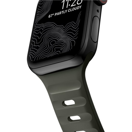 Curea rezistenta la apa NOMAD Sport Strap compatibila cu Apple Watch 4/5/6/7/8/SE/Ultra 42/44/45/49mm, M/L, Verde (Nomad, Ingredi) by www.silkase.ro Curea rezistenta la apa NOMAD Sport Strap compatibila cu Apple Watch 4/5/6/7/8/SE/Ultra 42/44/45/49mm, M/L, Verde (Ingredi, NM01132585) by www.silkase.ro