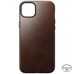 Husa piele Nomad Modern MagSafe pentru iPhone 14 Plus, maro